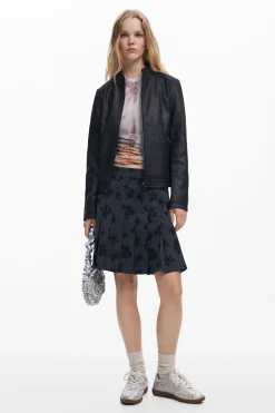 Slim biker jacket