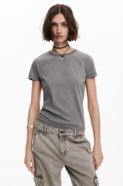 Slim rhinestone T-shirt