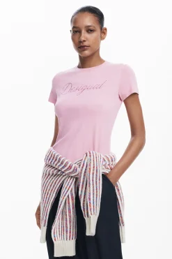 Slim rhinestone T-shirt