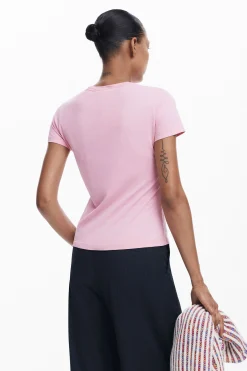Slim rhinestone T-shirt