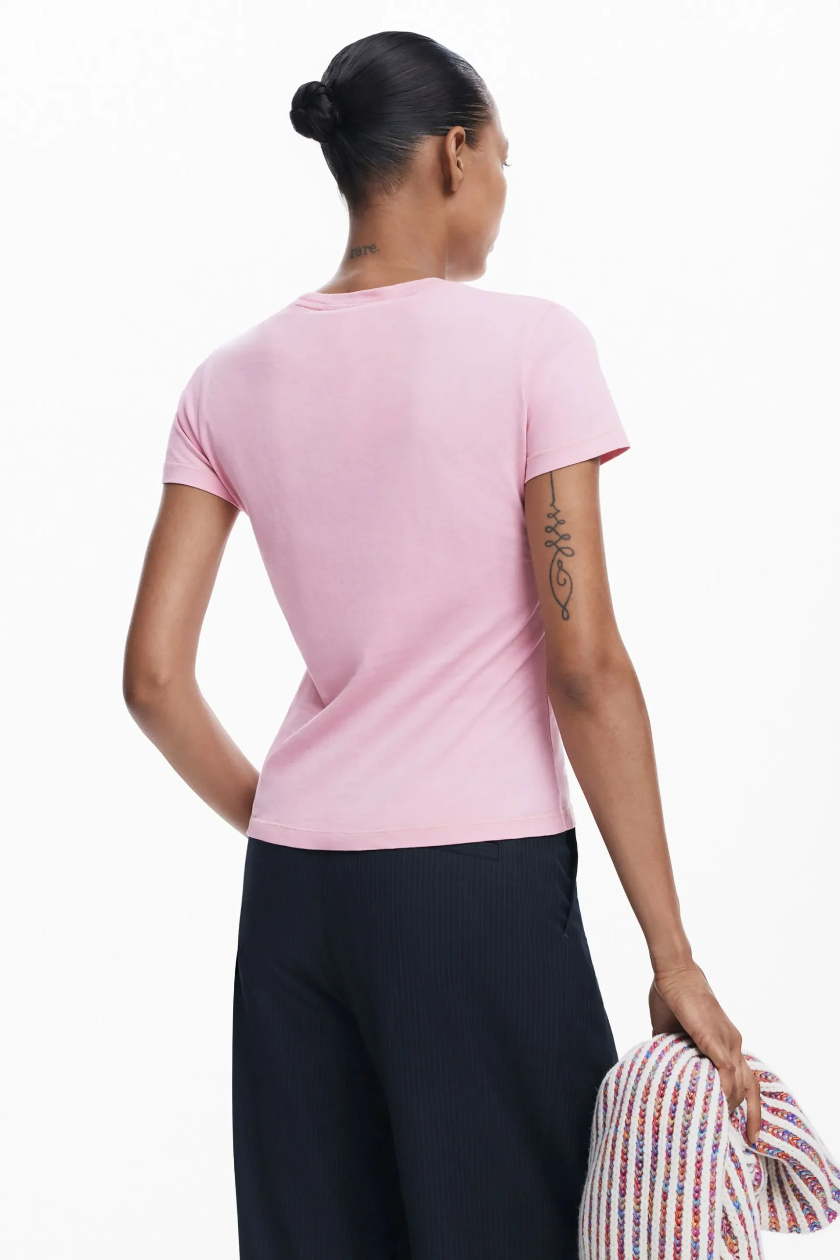 Slim rhinestone T-shirt