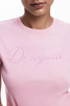Slim rhinestone T-shirt
