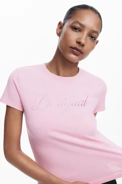 Slim rhinestone T-shirt