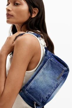 Small denim crossbody bag