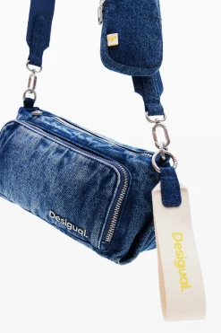 Small denim crossbody bag