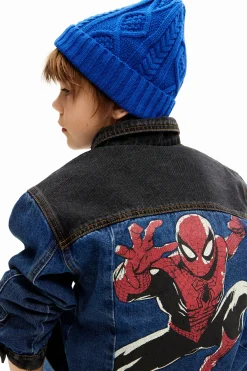 Spiderman trucker denim jacket
