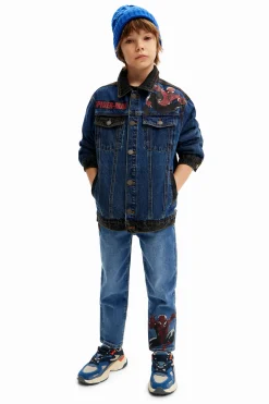 Spiderman trucker denim jacket