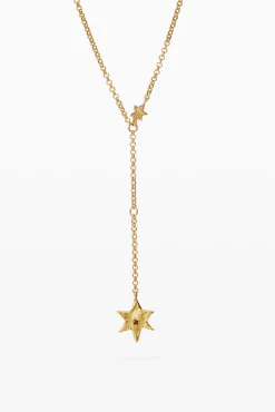 Star and heart necklace silver-plated Zalio