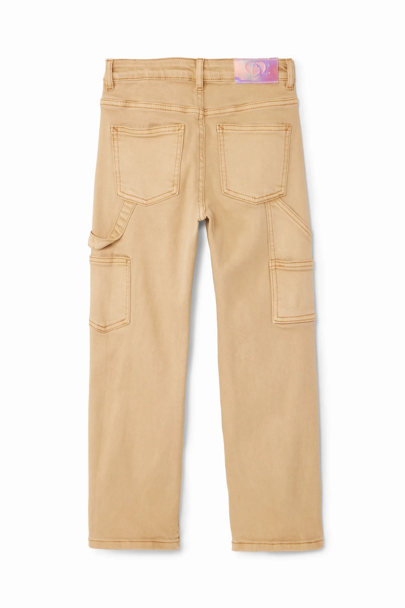 Straight denim pants