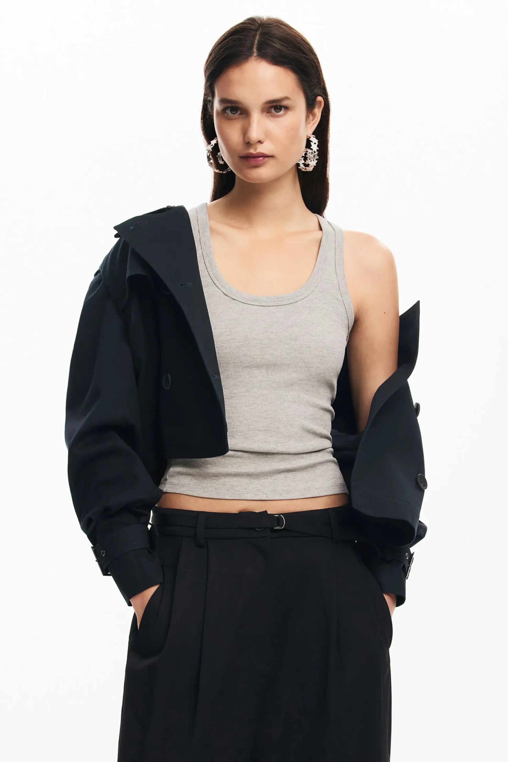 Straight long pants