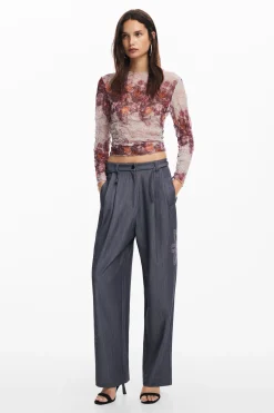 Straight long pants