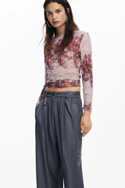 Straight long pants