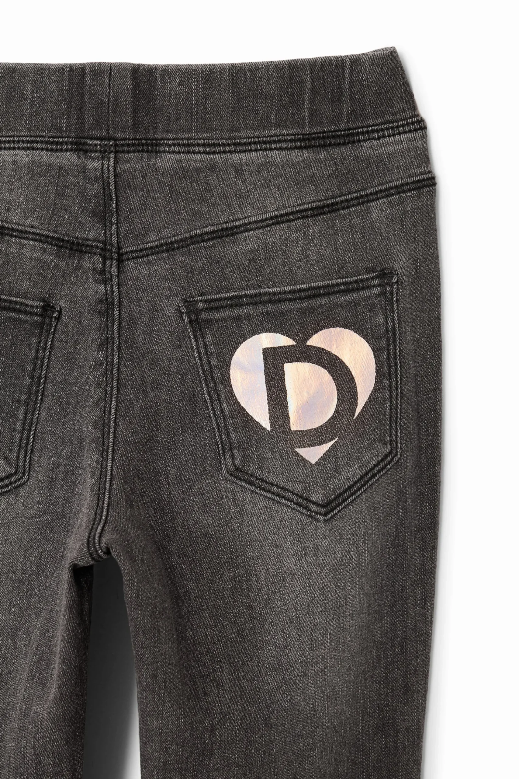 Stretch denim leggings