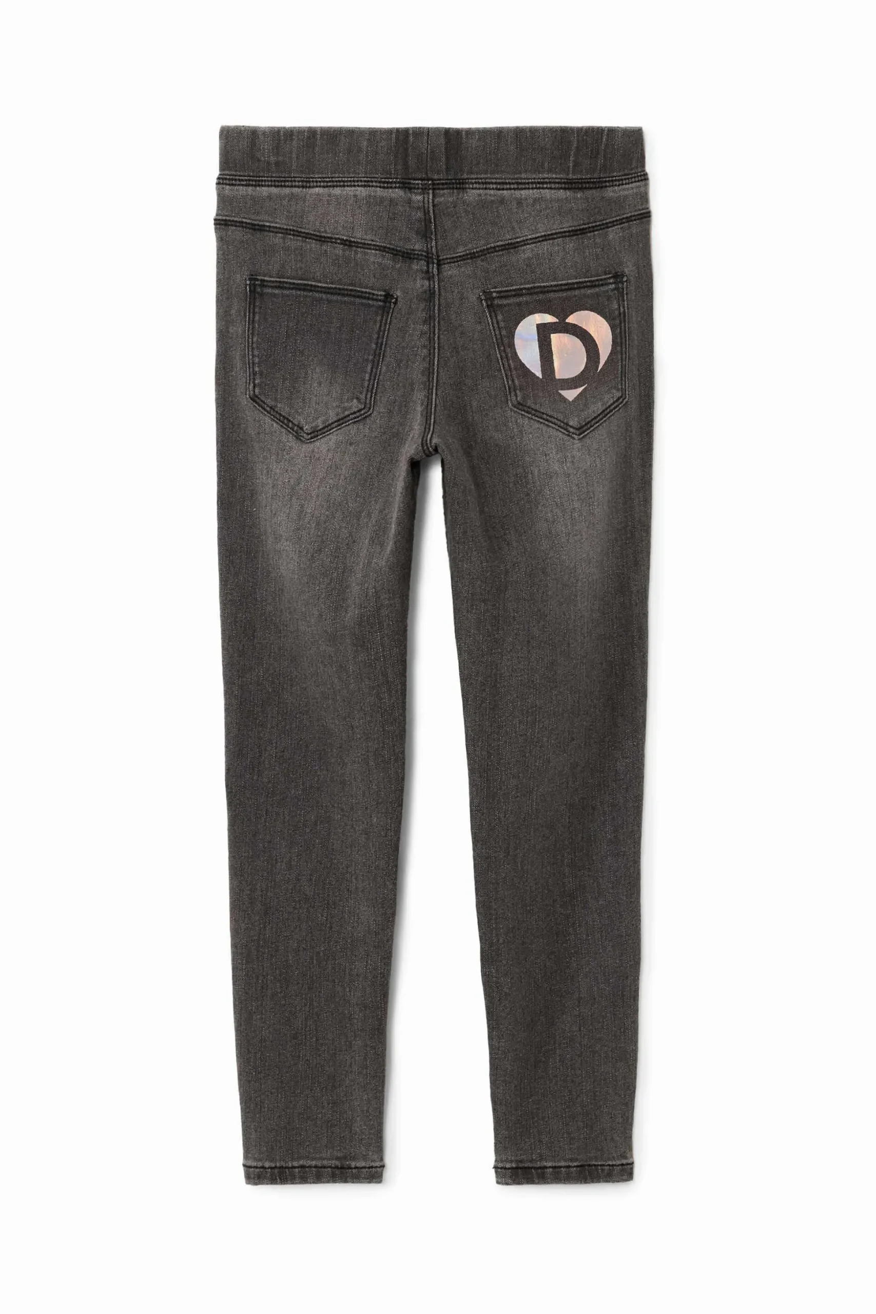 Stretch denim leggings