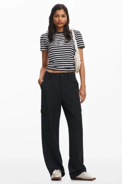 Striped heart T-shirt