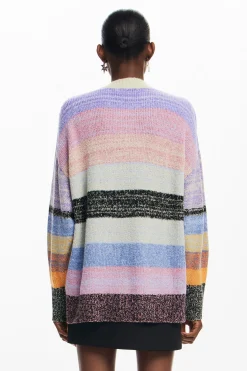 Striped knit sweater