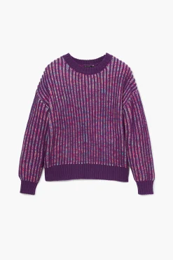 Striped knit sweater