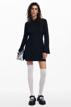 Striped slim dress