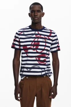 Striped T-shirt and Mickey
