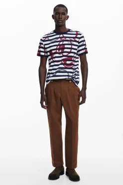 Striped T-shirt and Mickey