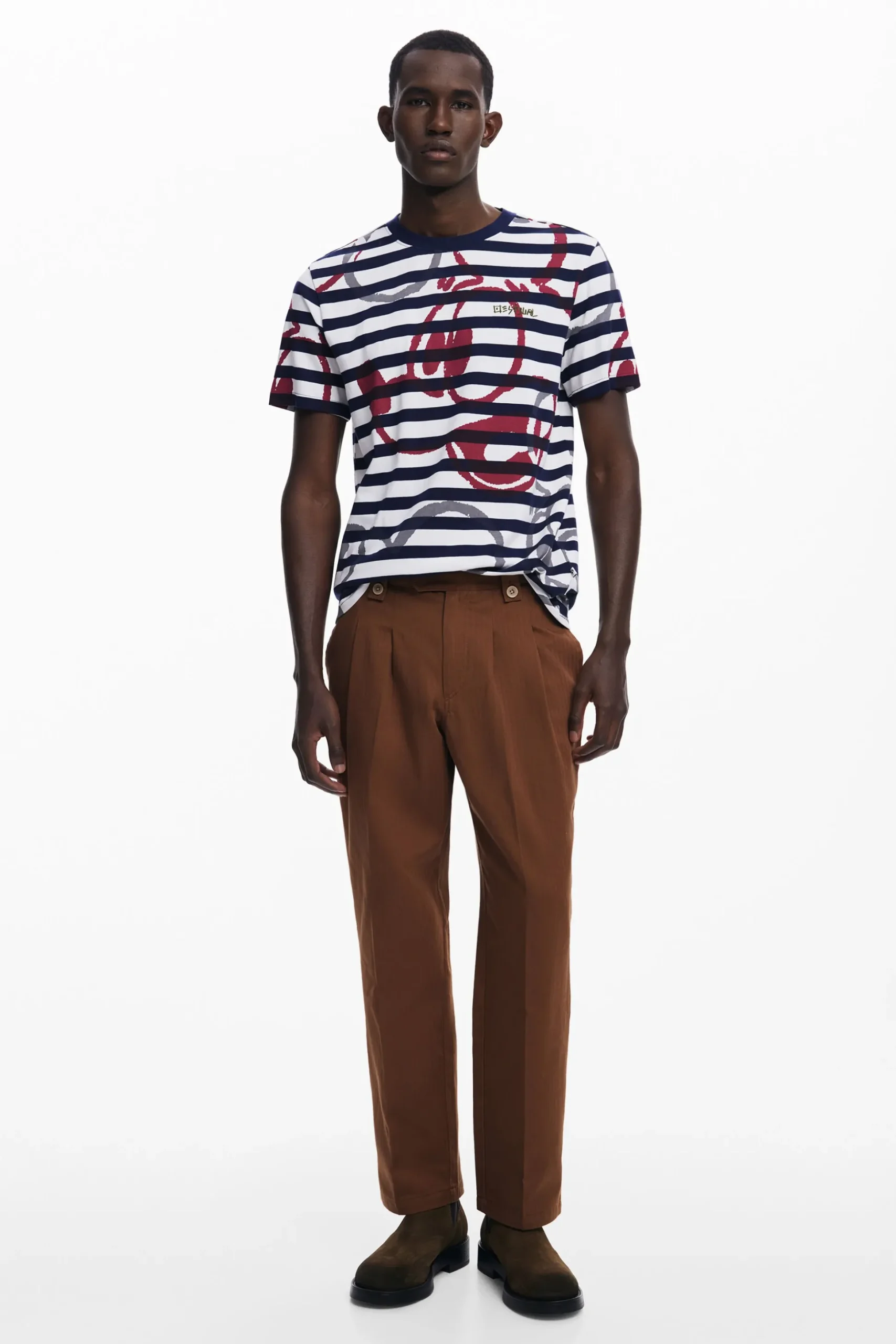 Striped T-shirt and Mickey