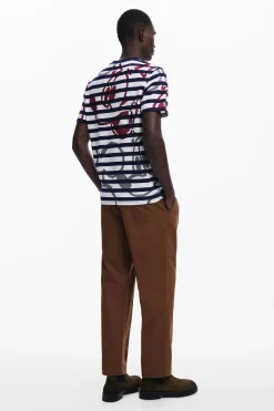 Striped T-shirt and Mickey