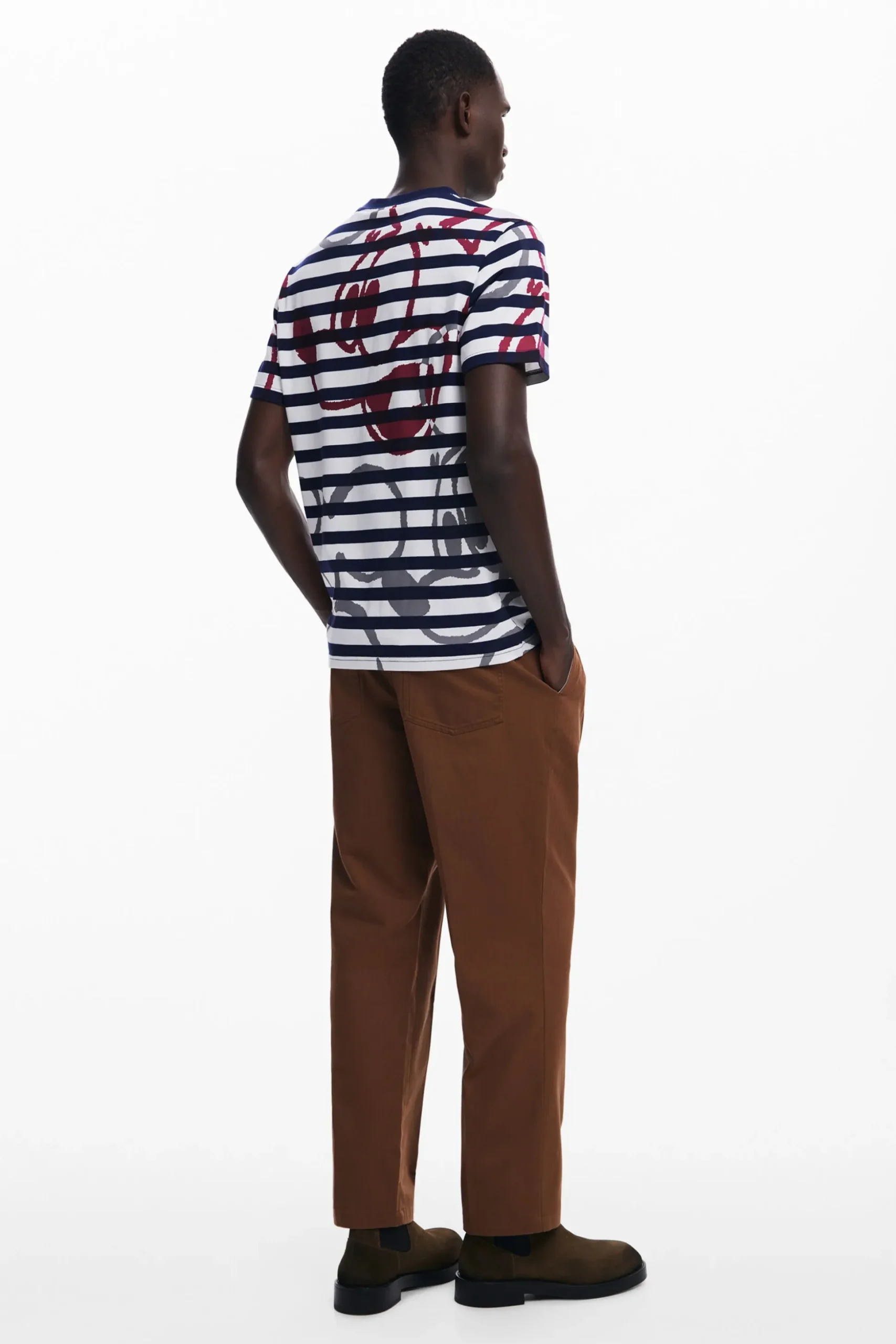 Striped T-shirt and Mickey