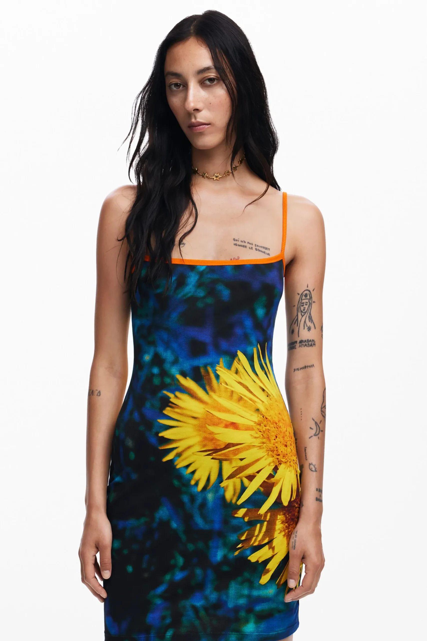 Sunflower midi dress