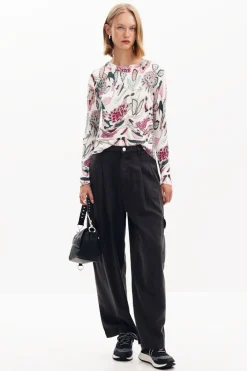 Sweater with floral details