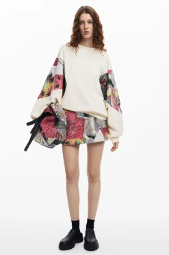 Sweatshirt with printed sleeves M. Christian Lacroix