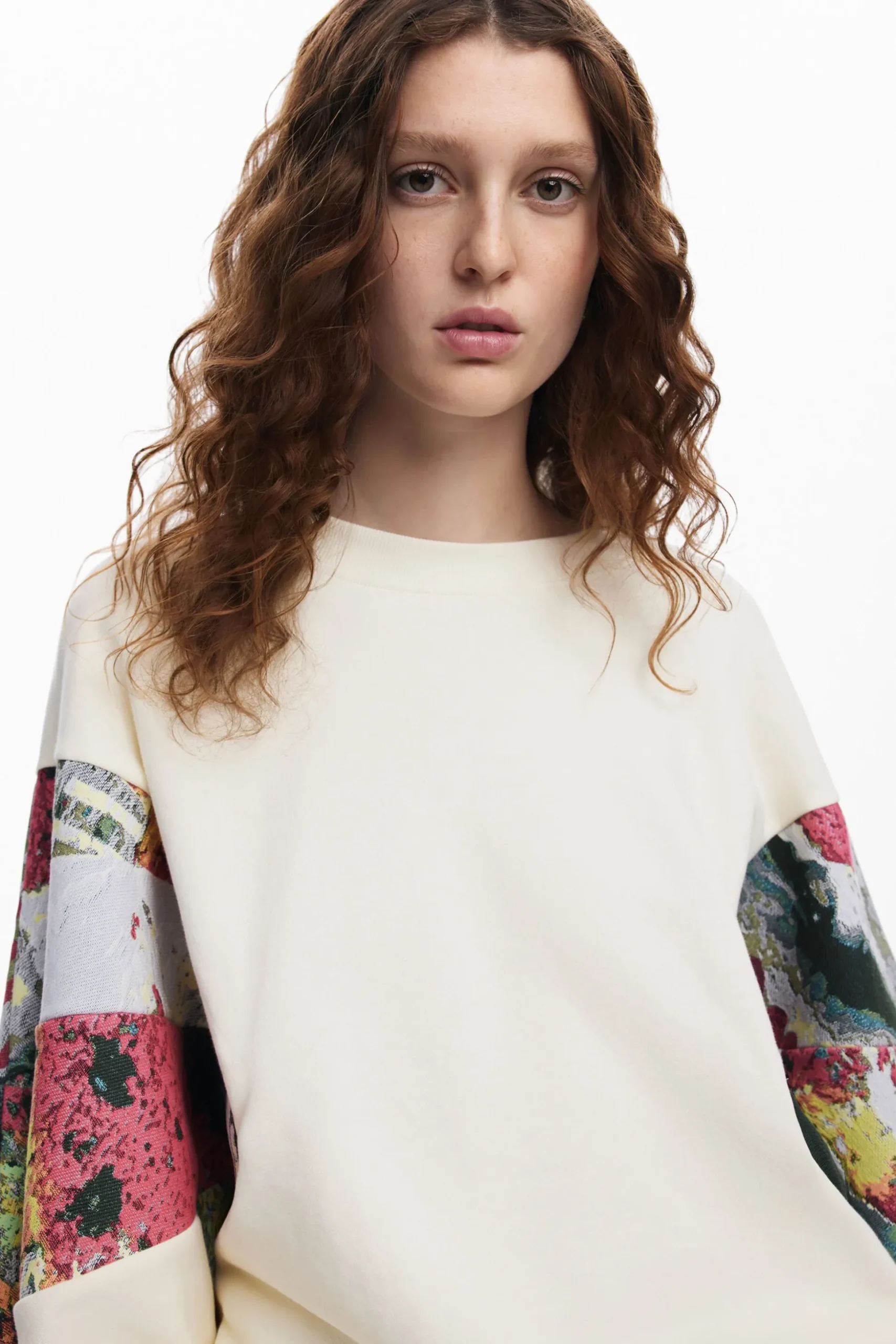 Sweatshirt with printed sleeves M. Christian Lacroix