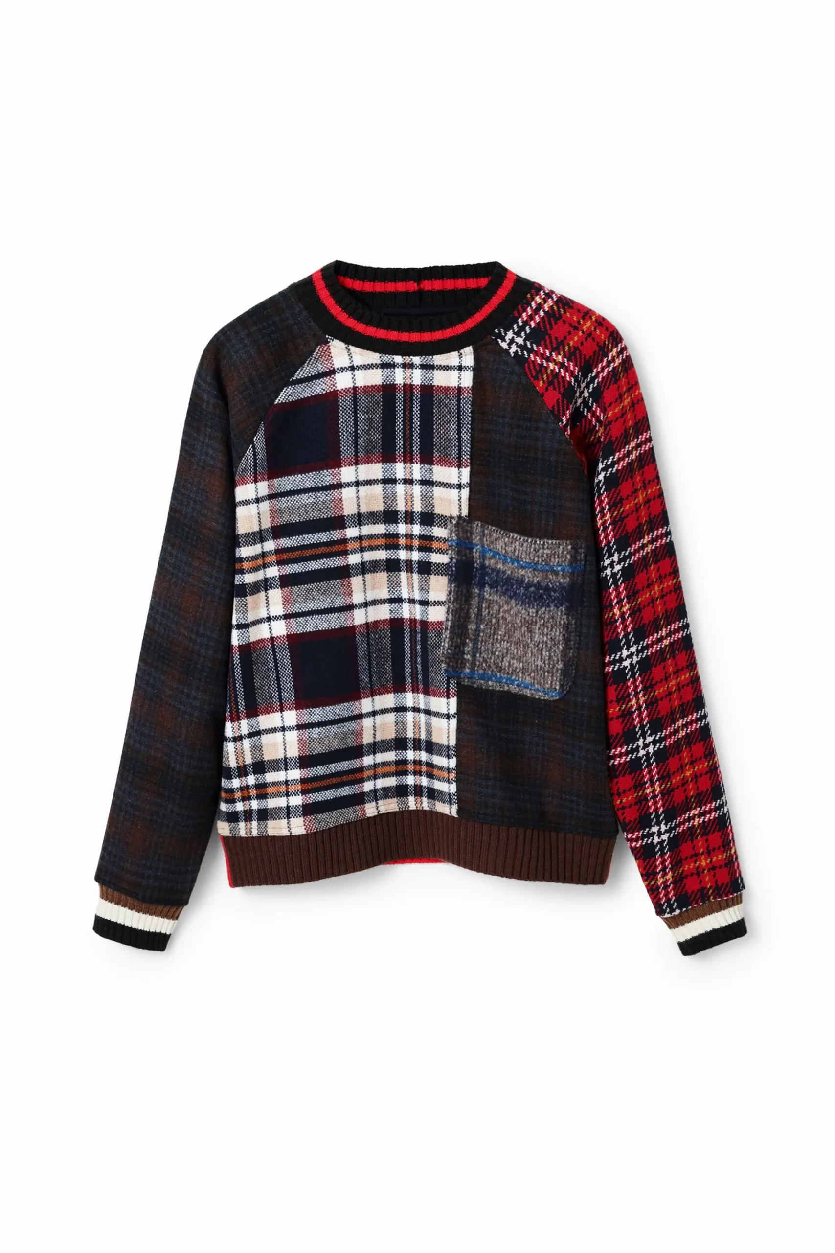 Tartan wool sweatshirt