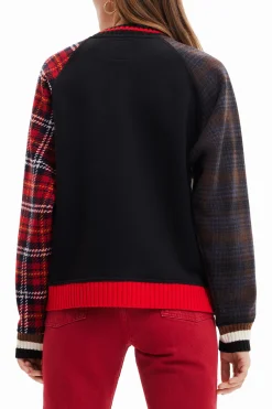 Tartan wool sweatshirt