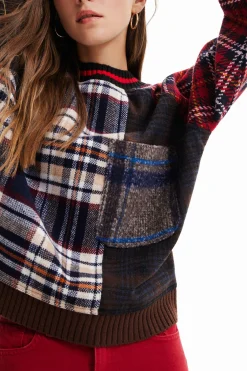 Tartan wool sweatshirt