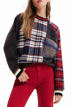 Tartan wool sweatshirt