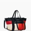 Textured bag with pockets
