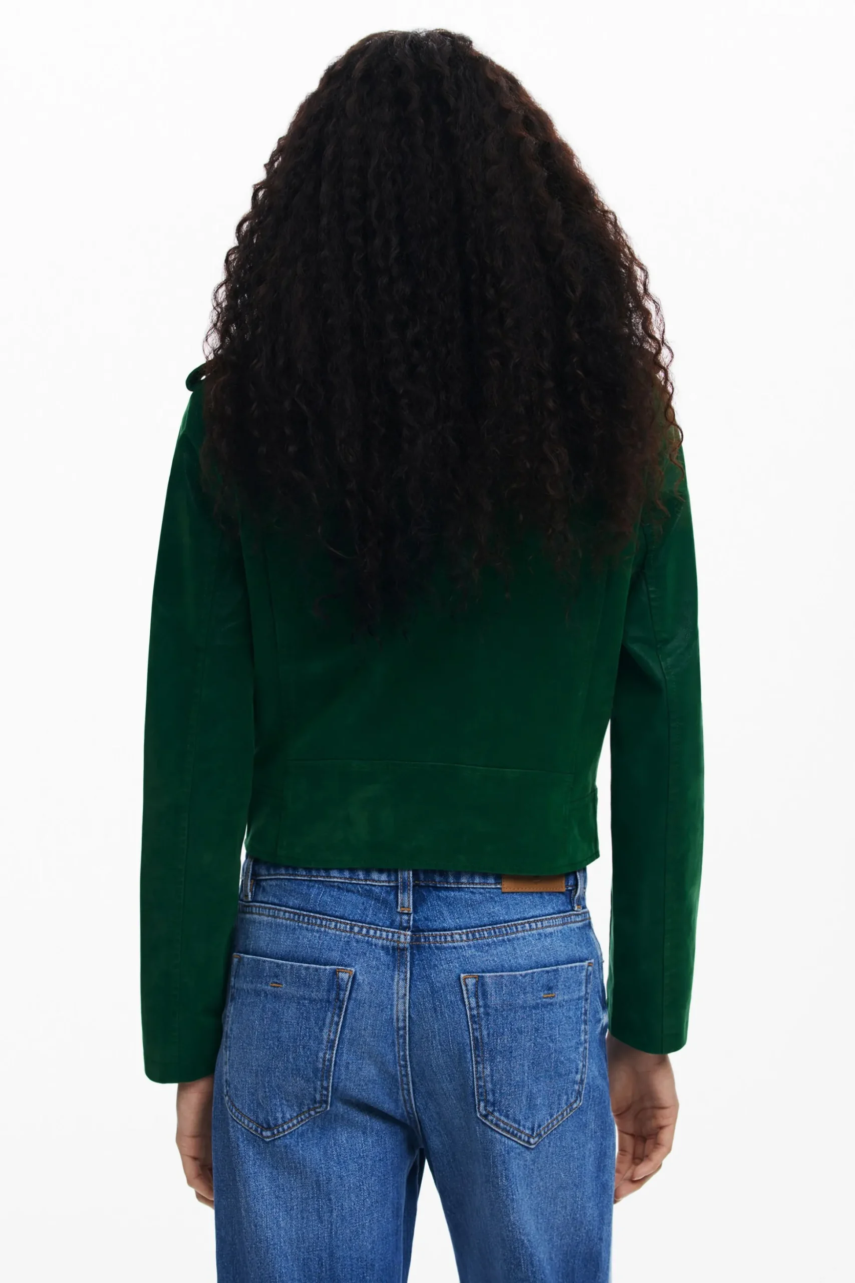 Textured biker jacket