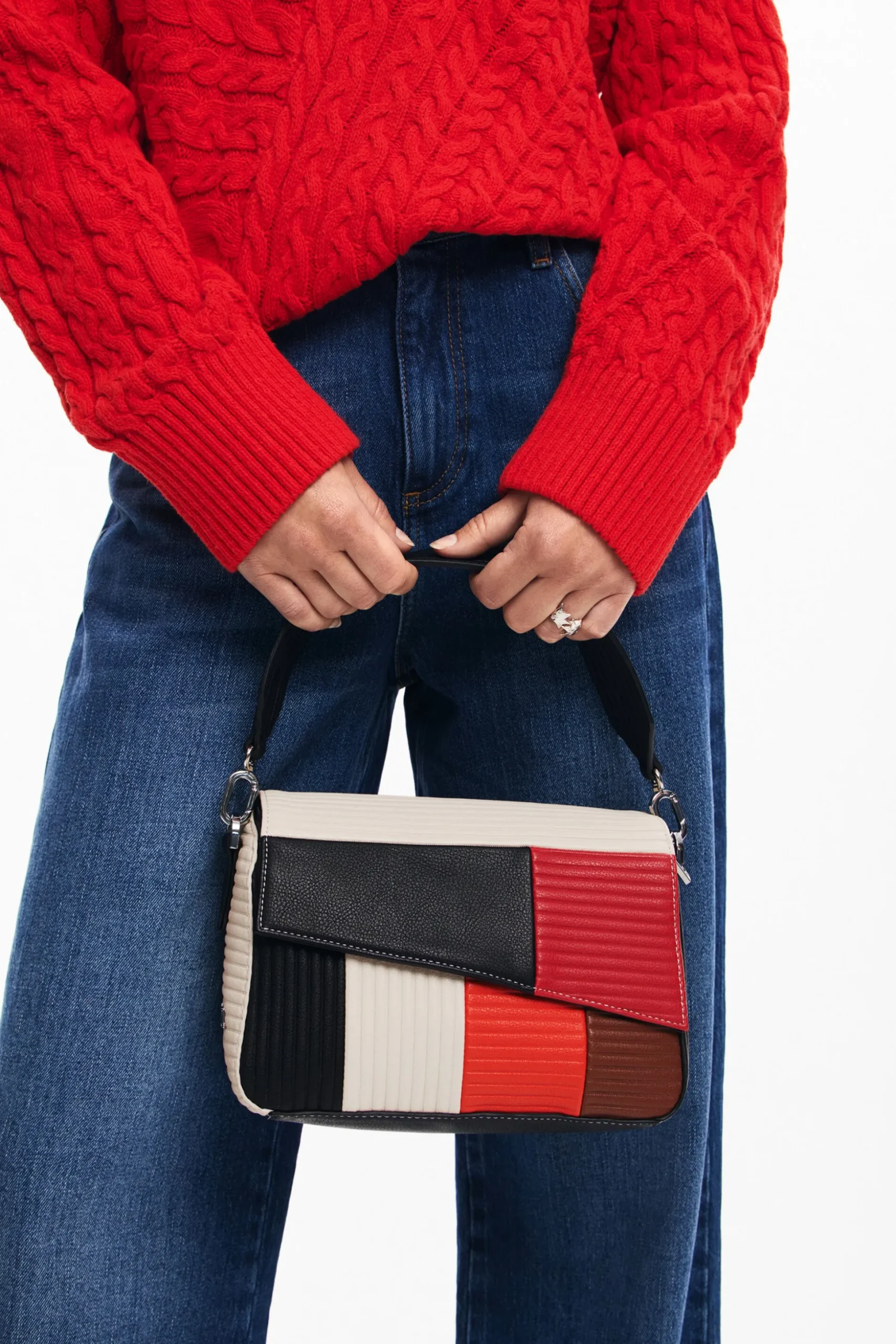Textured handbag