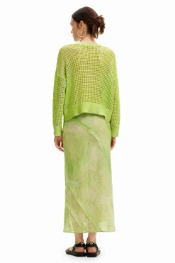 Textured knit sweater