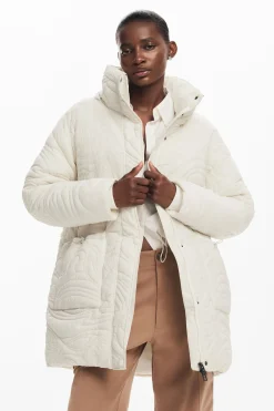 Textured padded coat
