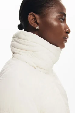Textured padded coat