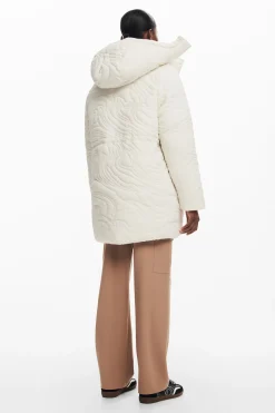Textured padded coat