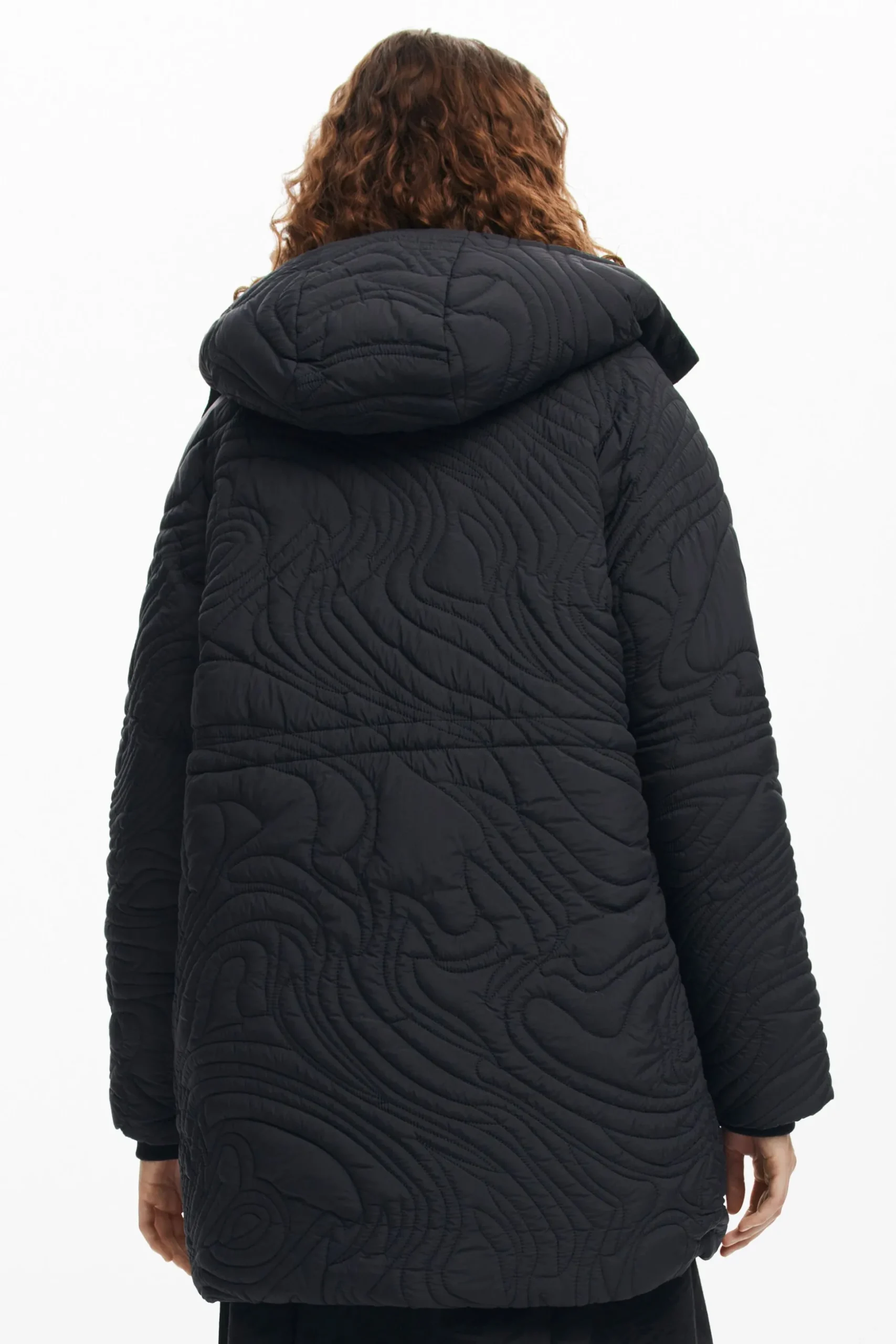 Textured padded coat