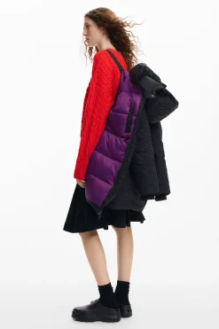 Textured padded coat