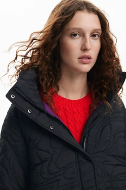 Textured padded coat