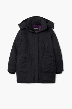 Textured padded coat