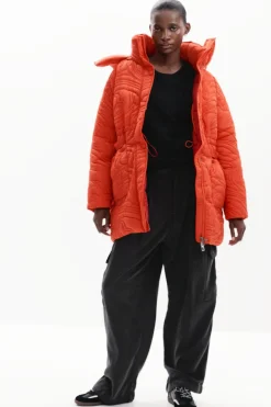 Textured padded coat