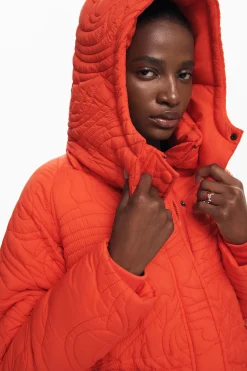 Textured padded coat