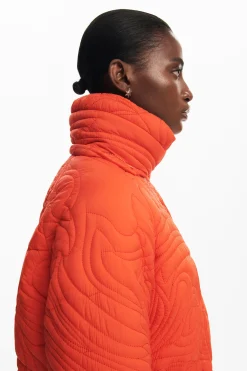Textured padded coat