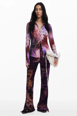 Tie-dye print shirt